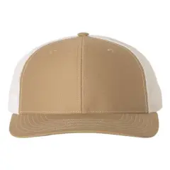 Richardson&reg; Snapback Trucker Cap Khaki/ White