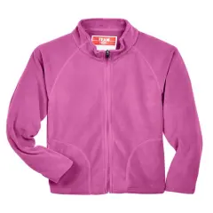 Team 365&reg; Youth Campus Microfleece Jacket SPORT CHRTY PINK