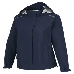 CORE365&reg; Ladies' Barrier Packable Rain Jacket CLASSIC NAVY