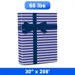 Chic Striped Wrapping Paper 30" x 208" Roll 62 lbs