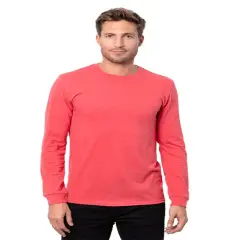 Threadfast Apparel&reg; Epic Unisex CVC Long Sleeve T-Shirt HEATHER RED