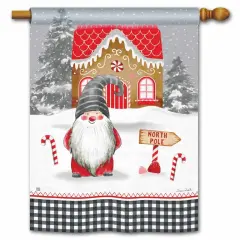 Holiday Gnome Flag Decorative Banner Christmas