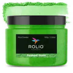 Rolio - 1 Jar Mica Powder (Parakeet Green) - 100g