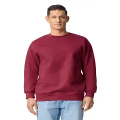 Gildan&reg; Hammer Maxweight Crewneck Long Sleeve Sweatshirt Soft, Durable, and Classic Fit GARNET