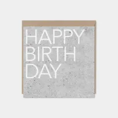Cement Texture Birthday Card