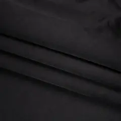 1 Yard Black Silk Duchesse Satin Medium Weight Solid, 59 Inches Wide