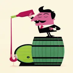 Wine Poster by Spencer Wilson