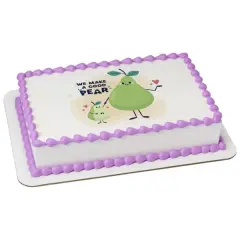We Make A good Pear Friendship PhotoCake&reg; Edible Cake Topper Icing Image,