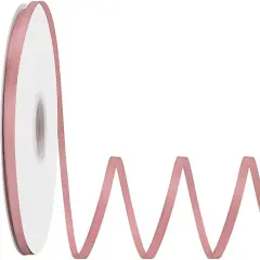 Double Faced Dusty Pink Satin Ribbon 1/4 Inch &times; 100 Yards Satin Ribbon Ideal for Gift Wrapping Flower Bouquet Art Crafts Sewing Weddings Floral Arrangements & Bows
