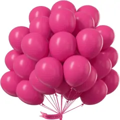 Hot Pink Balloons 100 pcs (	Pink-y12 )