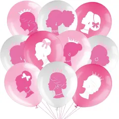 45 Pcs Pink Girls Party Decorations Hot Pink(pink)