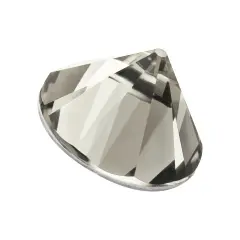 Preciosa MAXIMA SS29 Czech Glass Hotfix Spike Cone 12 Pieces Black Diamond