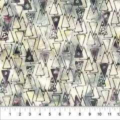 Banyan 83144-90 Quilting Is My Voice - Travel Triangle - Slate 45" Fabric Per Yard