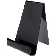 Plymor Black Acrylic Book Easel with 1.875" Ledge With Lip, 8.25" W x 8" D x 10.75" H