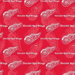 NHL Licensed Detroit Red Wings 1199-WIN Cotton Fabric by the Yard