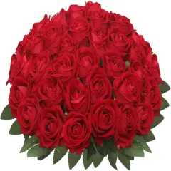 Artificial Roses Bouquet with Long Stems for DIY Home Wedding Centerpieces Party Decorations