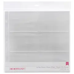 American Crafts Side-Loading Page Protectors 12"x12" 10/Pkg-(6) 6"X4" Pockets