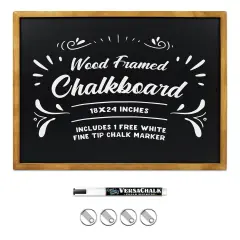 VersaChalk Chalkboard with Wooden Frame - 18" x 24"