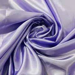 1 Yard Charmeuse Medium Satin Lining Polyester Fabric Elegant Dressmaking Material 60 Inch Width Lilac