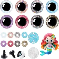 32Pcs 35mm Safety Eyes for Crocheting Mermaid Amigurumi