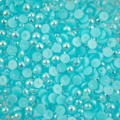 Crystal Lane DIY SS20(5mm) Plastic Pearl Flatback Rhinestones, 575pcs Light Blue AB