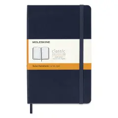 Moleskine Classic Hardcover Notebook - Sapphire Blue, Ruled, 4-1/2" x 6-7/8"