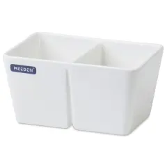 Meeden Porcelain Brush Wash Bowl - 2 Wells