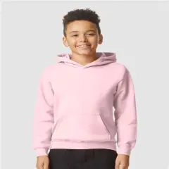 Gildan&reg; Softstyle Youth Midweight Long Sleeve Hooded Sweatshirt Light Pink