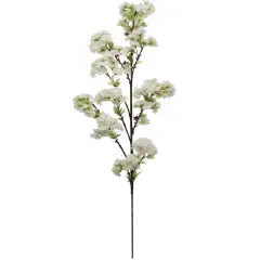 60" Artificial Cherry Blossom Branch White&ndash; Extra Tall Silk Floral Spray for Home & Event D&eacute;cor - 2 Pieces