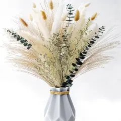 Olive Green Bathroom Decor and Boho Wedding Bouquets - Blended Dried Bouquet and Pampas Grass Bouquet - Unleash Your Creativity with Chic