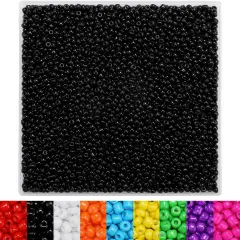 Black Seed Beads, 4000+pcs 3mm Glass Beads
