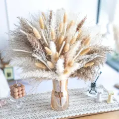 150PCS Natural Pampas Grass Bouquet |Mix Dried Flowers Bouquet