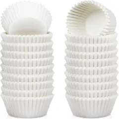 500 Count Mini Cupcake Liners White Muffin Liners Greaseproof No Smell Small Cupcake Wrappers Baking Cups