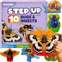 40 Piece Step Up Puzzles for Toddlers | Bugs