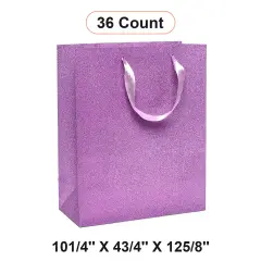 Chic Glitter Grain Euro Totes Perfect Size 10 1/4'' x 4 3/4'' x 12 5/8'' Pink