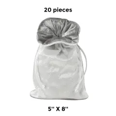 Velvet Lined Bags 5" x 8" Luxurious Soft Storage