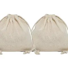 Compact Cotton Muslin Pouch 5" x 7"