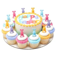 Colorful Bunnies DecoPics 12 ct