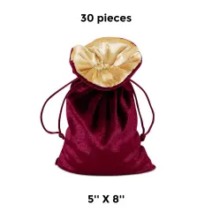 Velvet Pouches 5" x 8" Premium Lined Velvet Storage