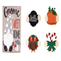 Gnome Interchangeable Garden Flag 2 Sided Burlap