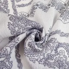 1 Yard 50/52" Ivory Slate Rayon Crinkle Lightweight Woven Crepon for Apparel Sewing