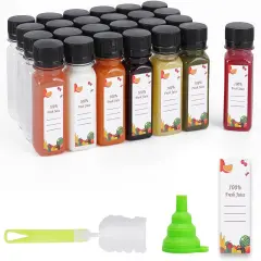 150 pcs 2 oz Empty Plastic Water Bottles with Caps