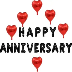 Happy Anniversary Balloon Banner