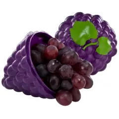 Hutzler Grapes To-Go Lunch Snack Storage Container Purple