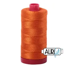 Orange (2235) | 12wt Large Spool (325M / 356Y) | Aurifil Thread