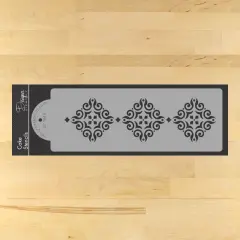 Mexican Tile Cake Stencil Tier #2 | C542 by Designer Stencils | Stencils for Royal Icing, Airbrush, Dusting Powder |