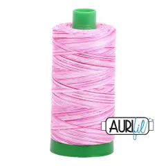 Pink Taffy - Variegated (4660) | 40wt Large Spool (1000M / 1094Y) | Aurifil Thread