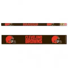CLEVELAND BROWNS OFFICIAL LOGO PENCIL 6-PACK