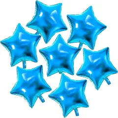 10inch Twinkle Blue Little Stars Shaped Foil Mylar Balloons