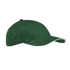 Big Accessories&reg; Twill Sandwich Baseball Cap FOREST/ STONE